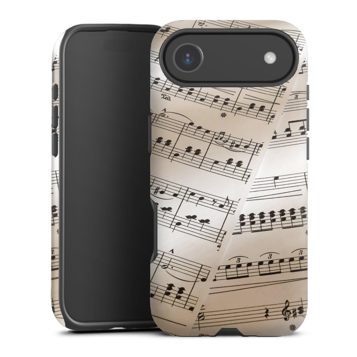Coque Apple iPhone Air antichoc renforcée transparente notes de musique