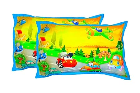 Swayam Kids N More Digitally Printed Mercerised Cotton Standard Pillow Cover - 18x28, Multicolor