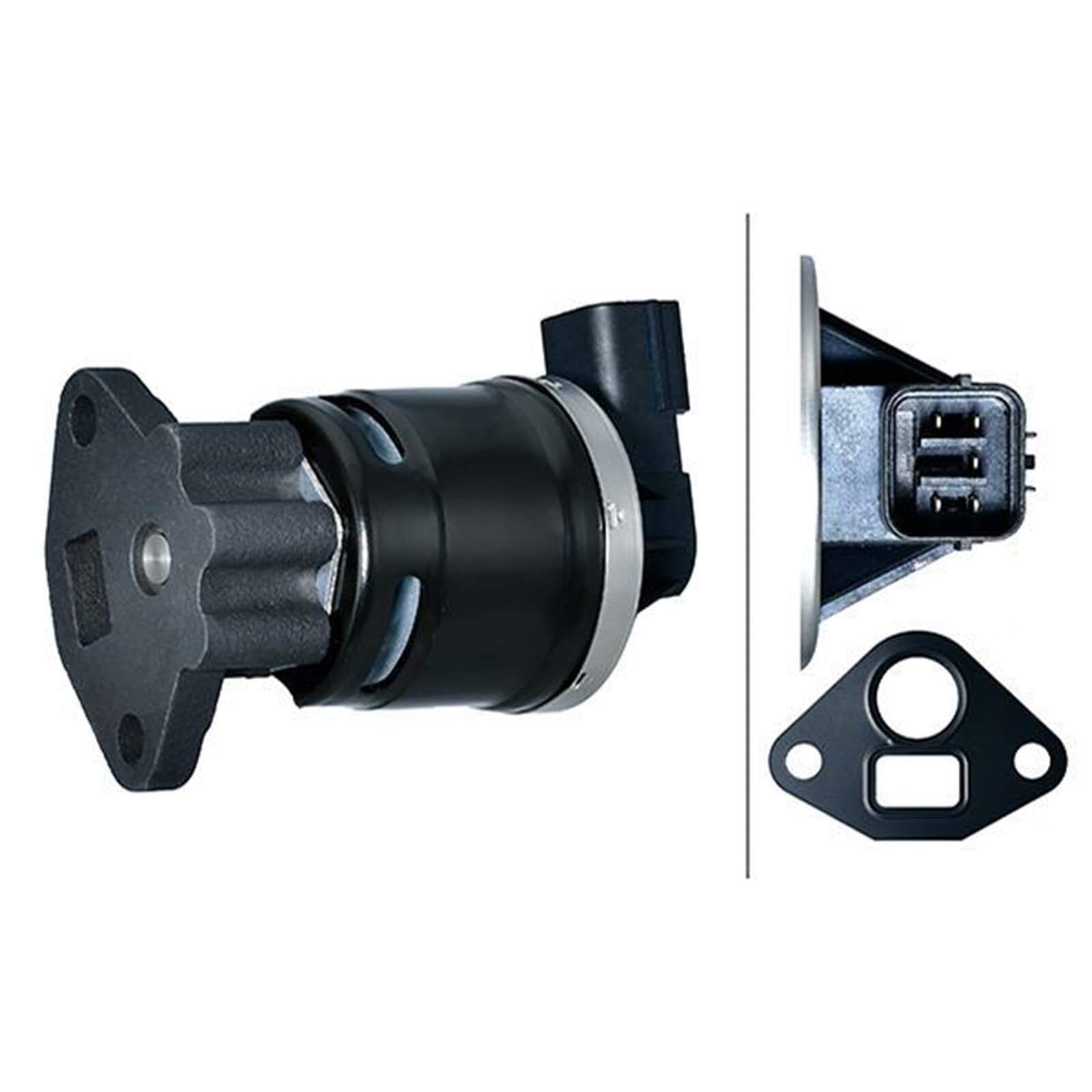HELLA 6NU 014 865-401 AGR-Ventil - 12V - elektrisch-pneumatisch - 5-polig