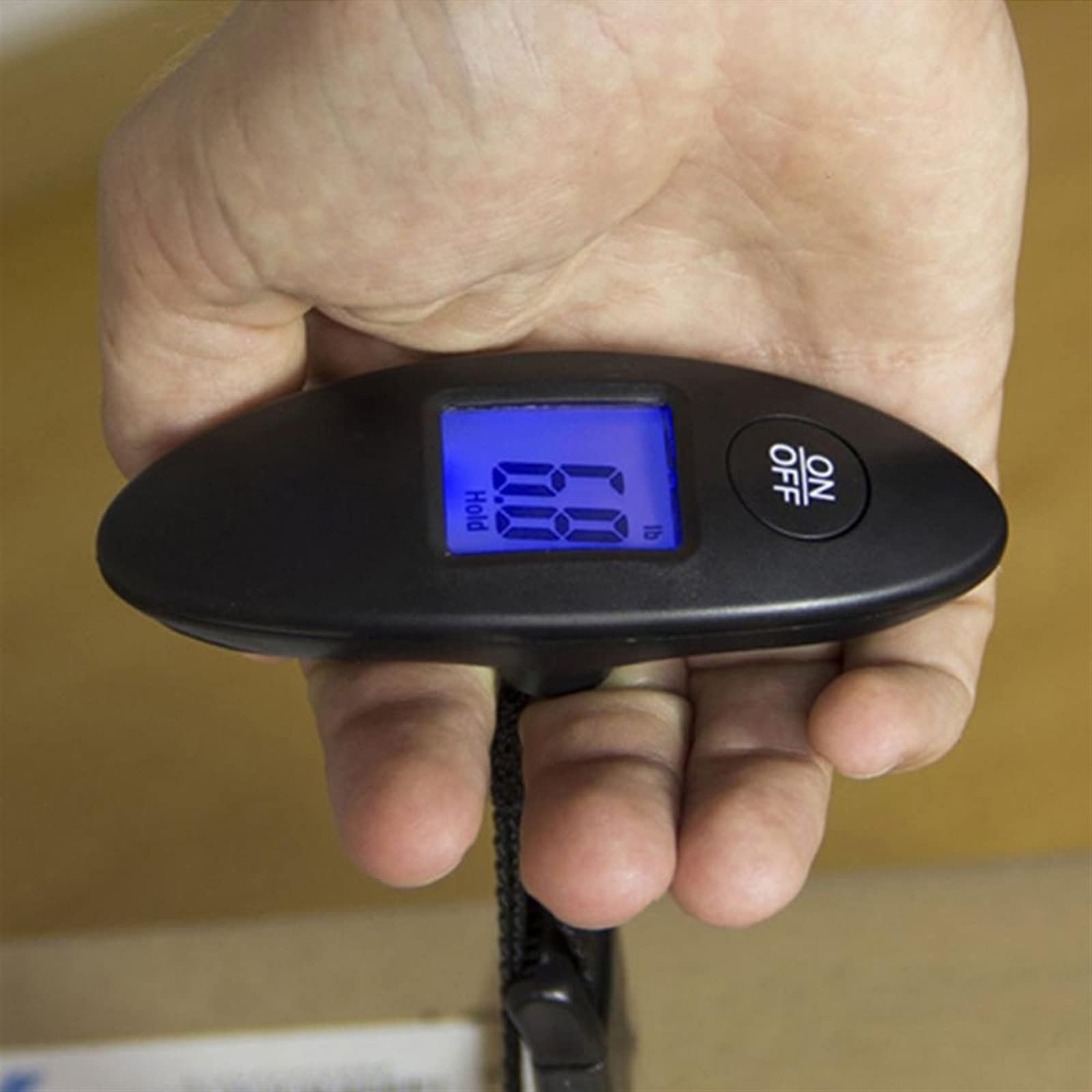 Bilancia pesa-Bagagli Portatile Digitale con Display LCD, Elettronica, da Appendere alla Valigia, da Viaggio, Bilancia pesa-Bagagli con Maniglia, per Utensili