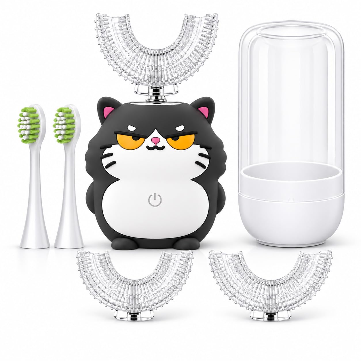 Electric Toothbrush for Toddlers, U-Shaped Sonic Kids Brush with Timer