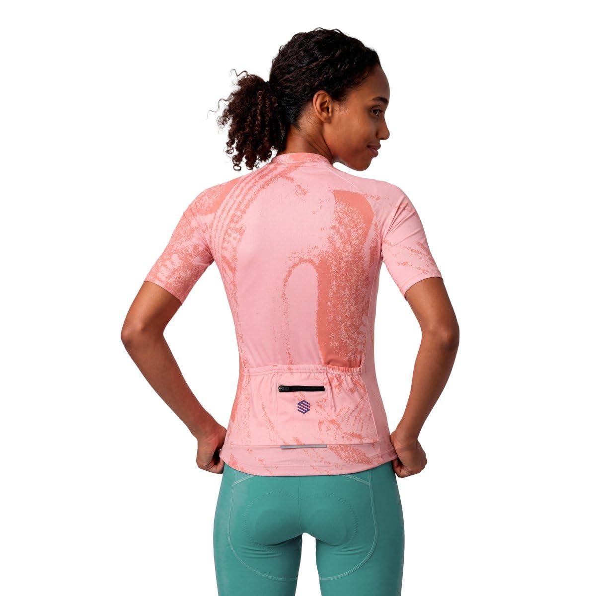 SIROKO - Maillot de Ciclismo para Mujer Biodegradable Bio-W NRC Coral - S - Coral