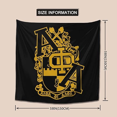 Miniatura 3 de Tapiz Alp_Ha Phi Alp_Ha para colgar en la pared para el hogar, dormitorio, decoración de dormitorio, manta de 59 x 59 pulgadas