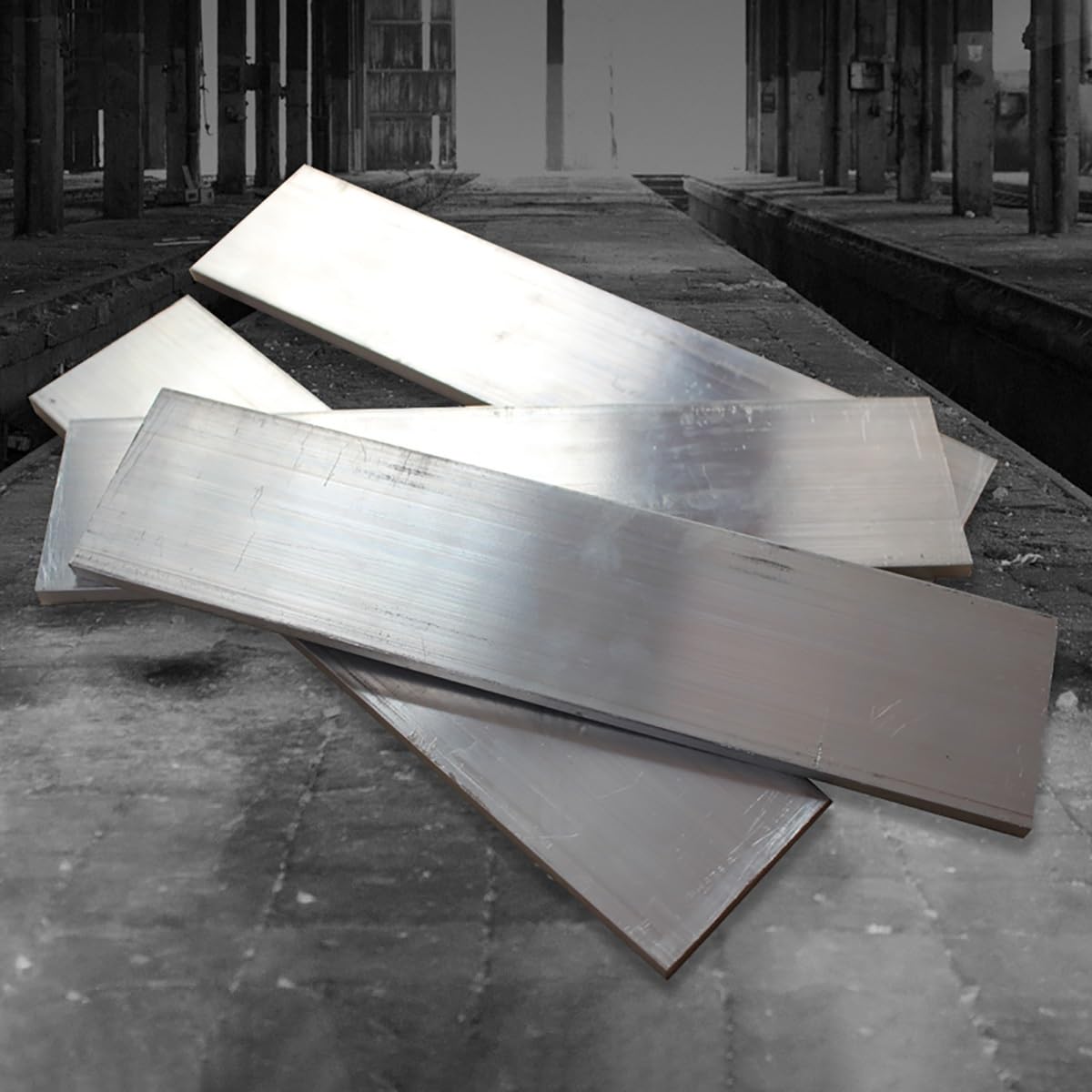 Płaskownik aluminiowy, Pręt płaski ze stopu aluminium 6061, grubość 2-10 mm, szerokość 10-80 mm, długość 500 mm(1pcs 10x80x500mm)