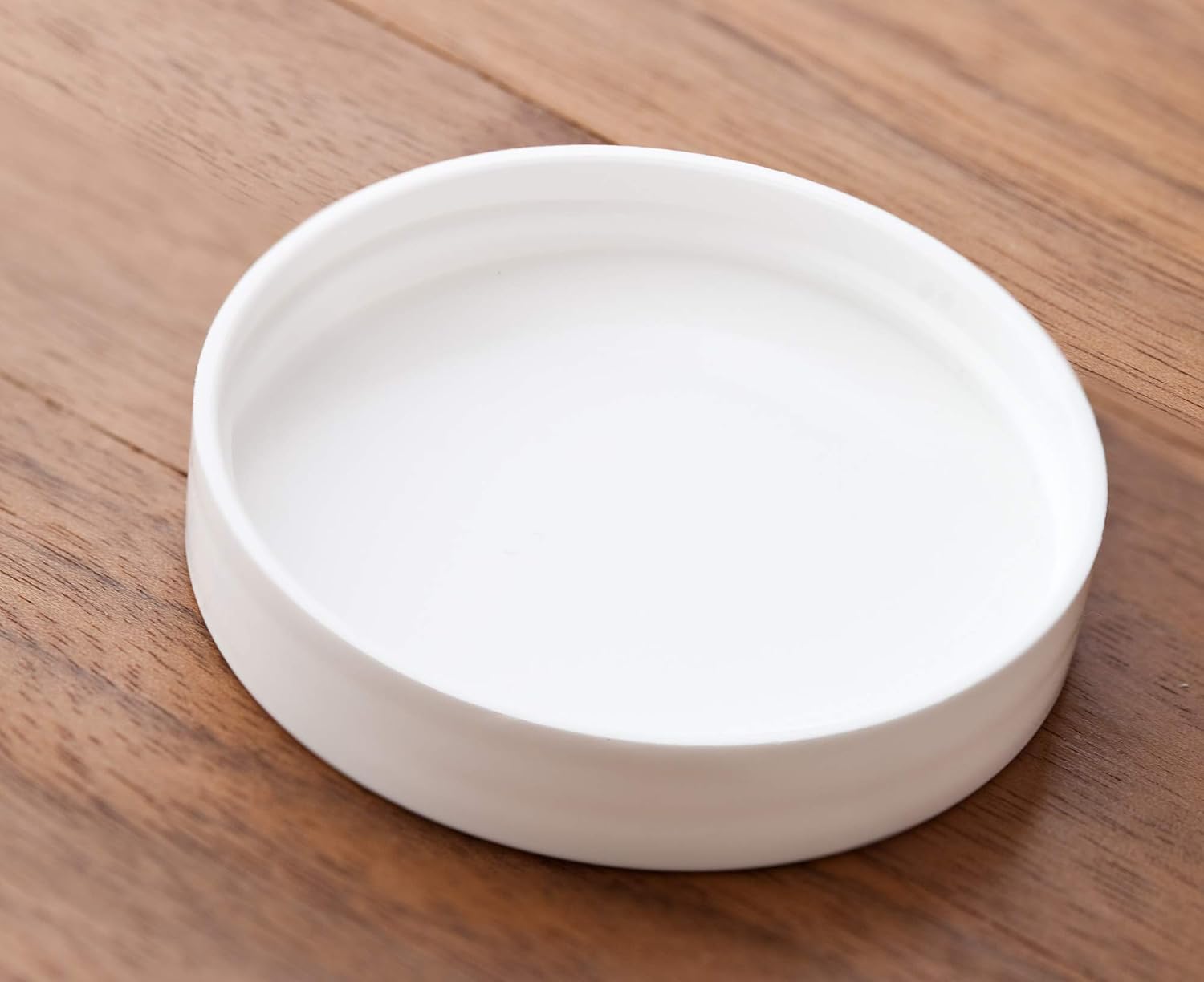 JUVITUS Cobalt Blue PET Plastic (BPA Free) Refillable Low Profile Jar - 8 oz (White Lid) (6 pack)