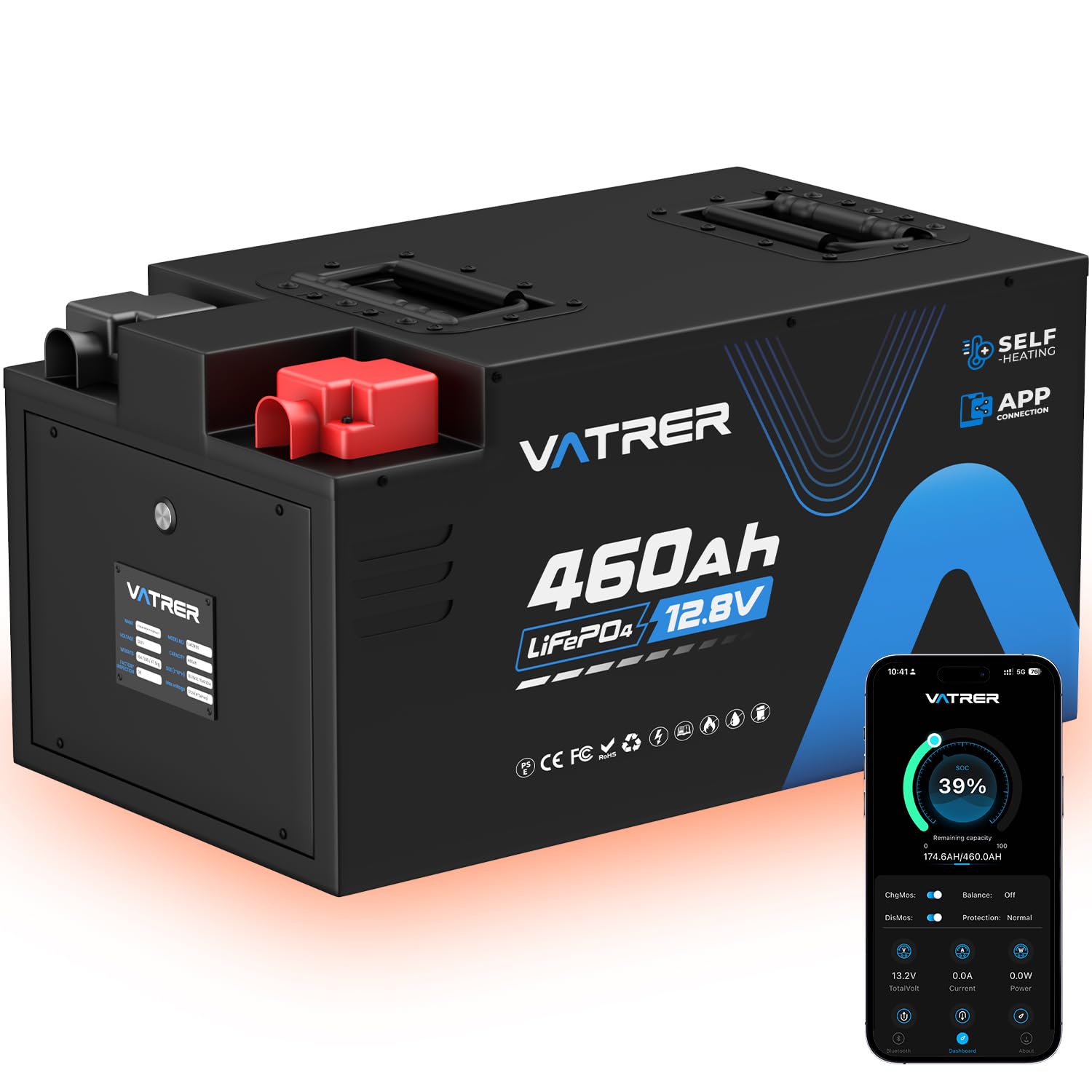 VATRER POWER 12V460Ah リン酸鉄リチウムイオンバッテリー Amazon | VATRER POWER LiFePO4 12V460Ah リン酸鉄リチウムイオン