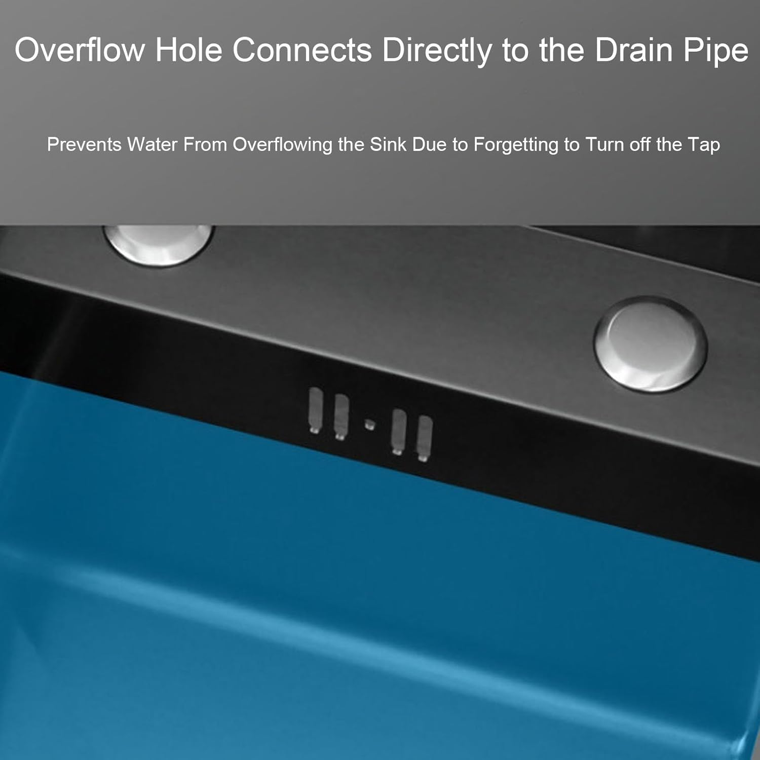 Stainless Steel RV Sink, Camper Sink Bowl with Integrated Ledge Hot and Cold Water Tap, Space Saving for RV, Trailer 13.8x17.7x8.7in