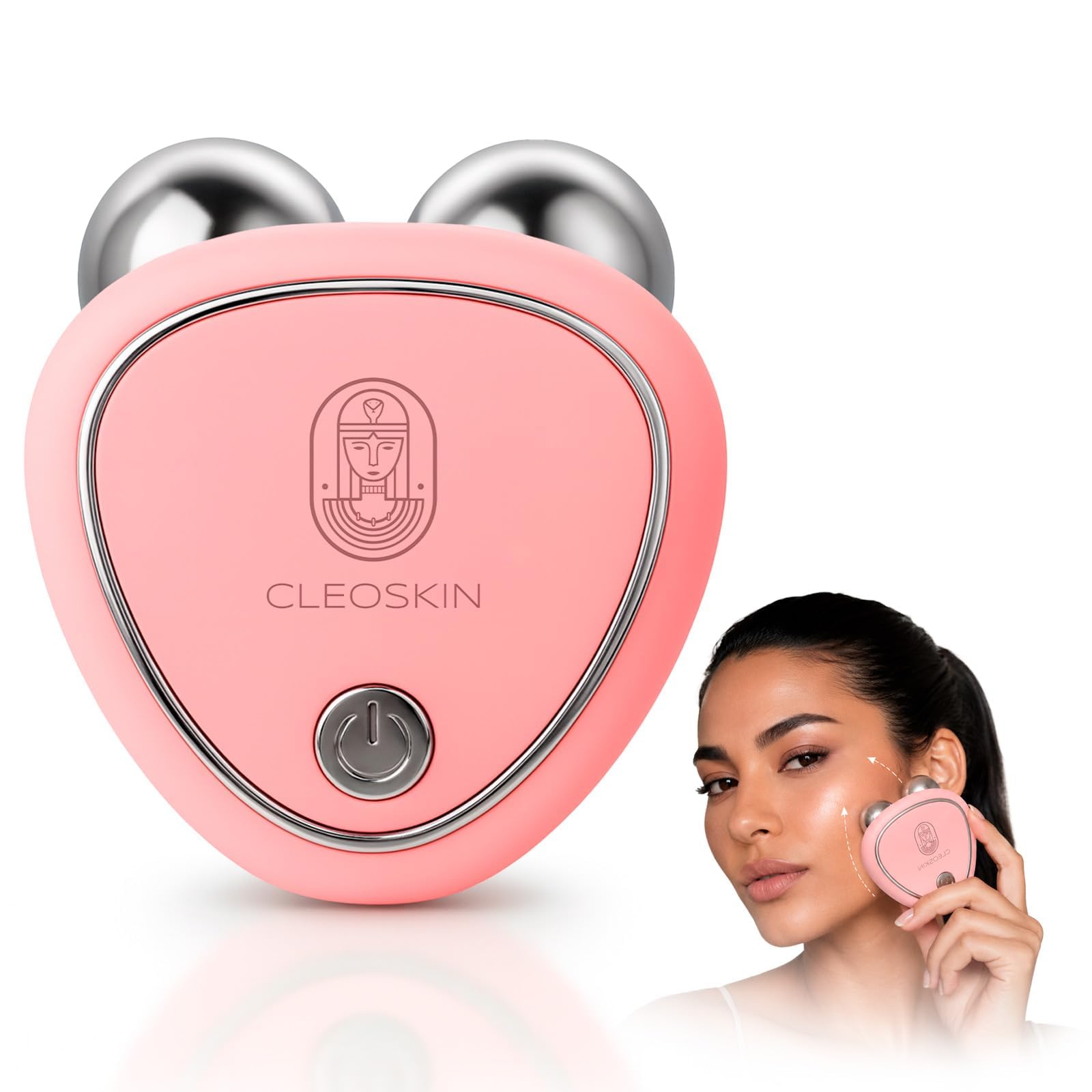 CLEOSKIN Masajeador Facial EMS de Microcorriente - Dispositivo de Lifting en Casa para Tonificación y Reducción de Arrugas