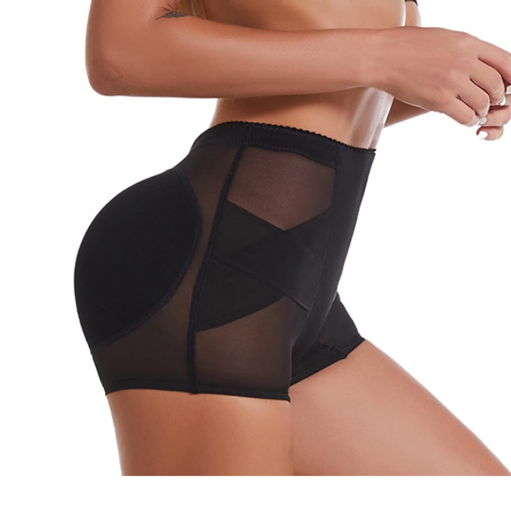 LXMQEF damskie majtki modelują damskie urządzenie do modelowania sylwetki Butt Lifter wyściełane fałszywe łek bielizna kobiece szorty