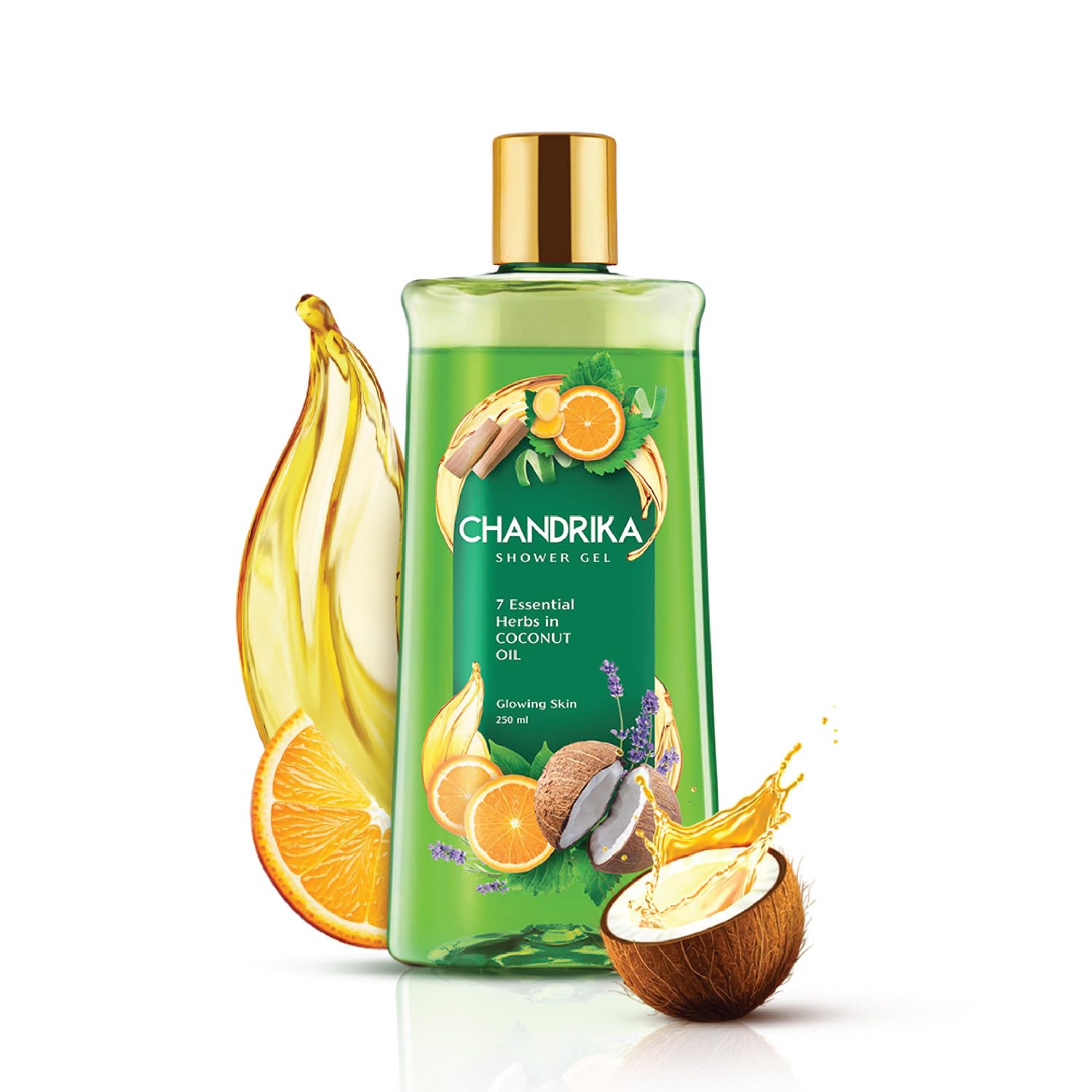 Chandrika Shower Gel 7 Essential herbs and coconut oil 250ml-image-21