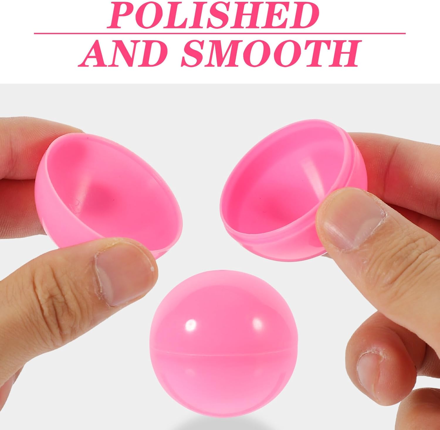 Luxshiny 50pcs Bingo Balls Lottery Balls Plastic Hollow Bingo Balls Raffle Balls Pink Lotto Ball Round Vending Machine