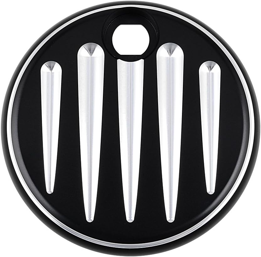 Black Fuel Gas Door Cover Compatible with 20082017 Harley