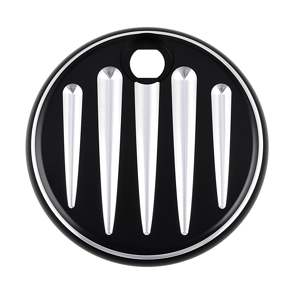 Black Fuel Gas Door Cover Compatible with 2008-2017 Harley Touring FLHX FLTR FLHT FL