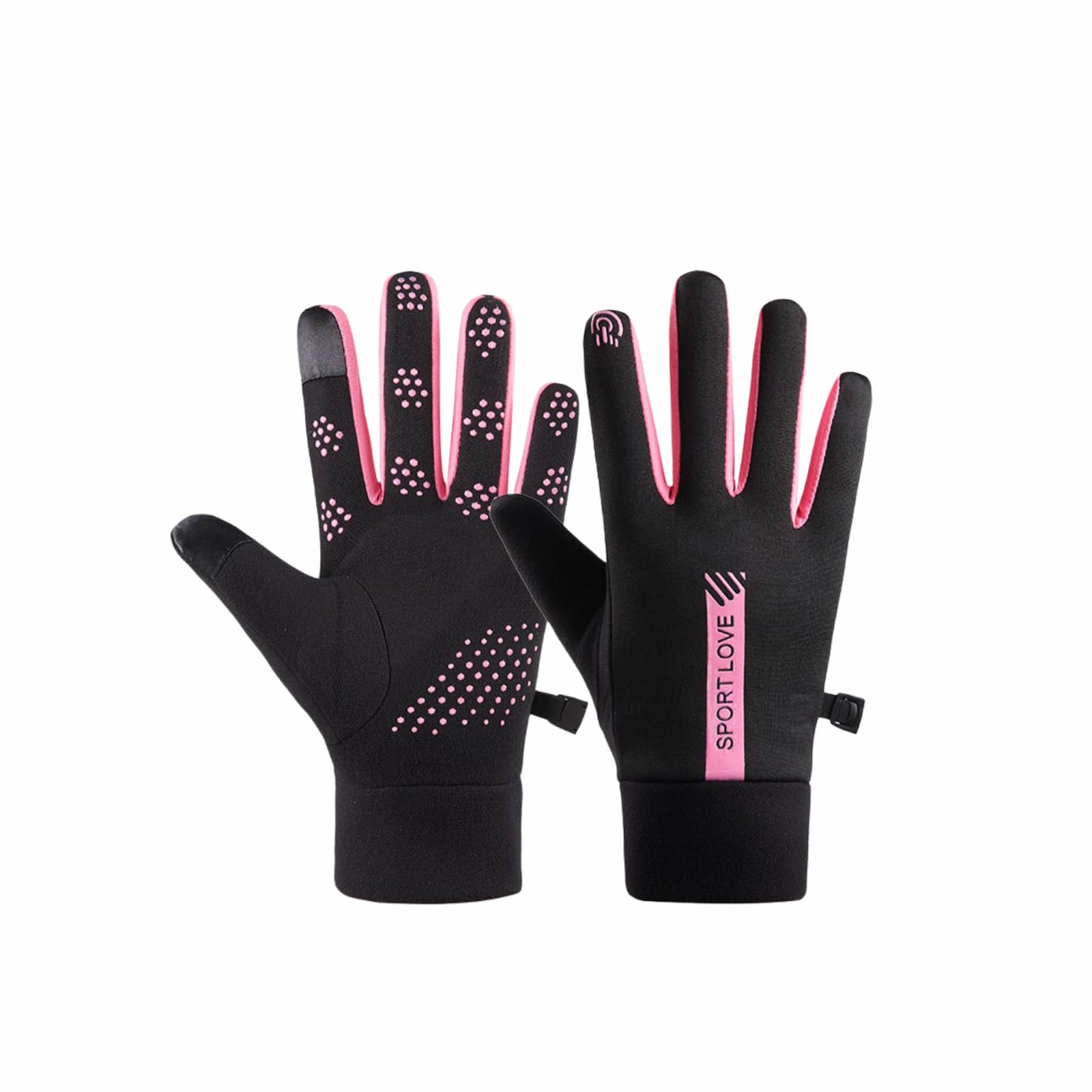 Guantes deportivos de invierno impermeables térmicos pantalla táctil antideslizantes poliéster acrílico para esquí ciclismo
