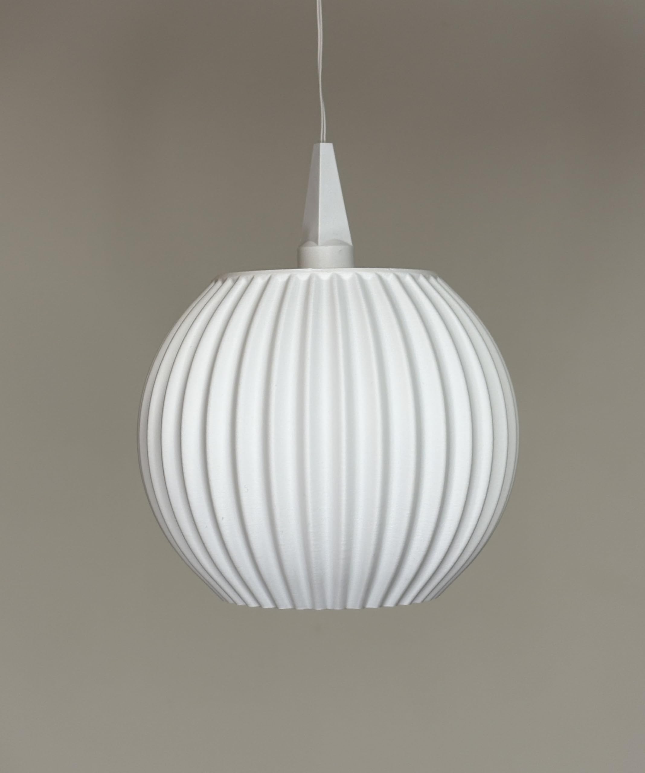 Lampenschirme für Weihnachtsstern A1 (13cm) – moderne 3D-gedruckte Kugelschirme, ganzjährig nutzbar, einfache Montage, Schirm Emma