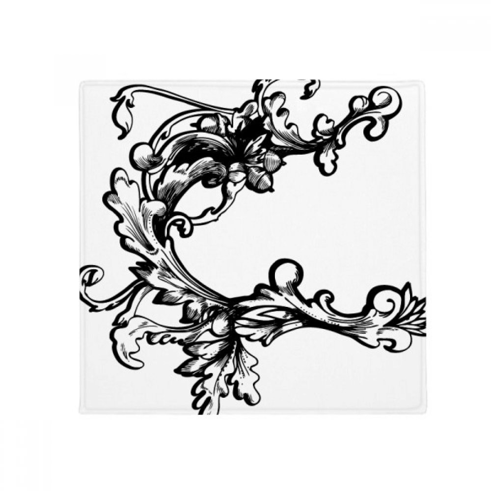 Tapis pour animaux 80x80cm motif baroque floral multicolore DIYthinker