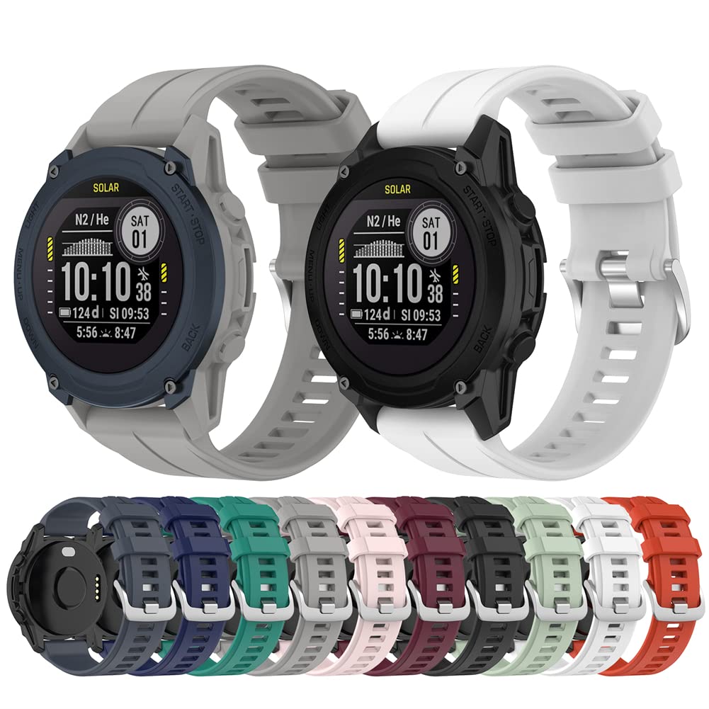 VINIUSIKI Silikon-Armband Für Garmin Fenix 7/6/5 & Mehr – 22 Mm Quickfit, Weich & Einfach Wechselbar