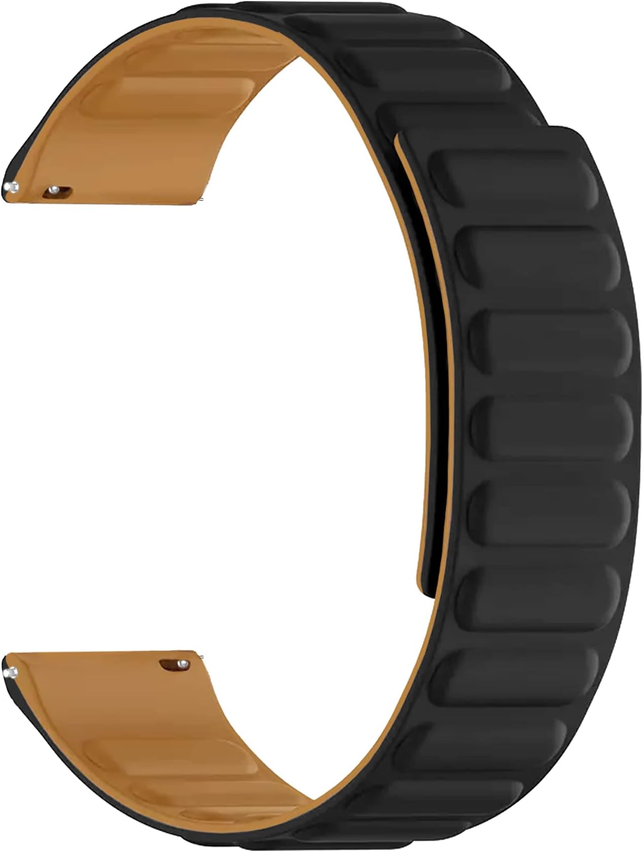 ACMACM Watch Strap Magnetic Silicone Loop Compatible with Fire-Boltt Ace Phoenix Amoled Ultra Bsw146 Smartwatch Luxury Band Black