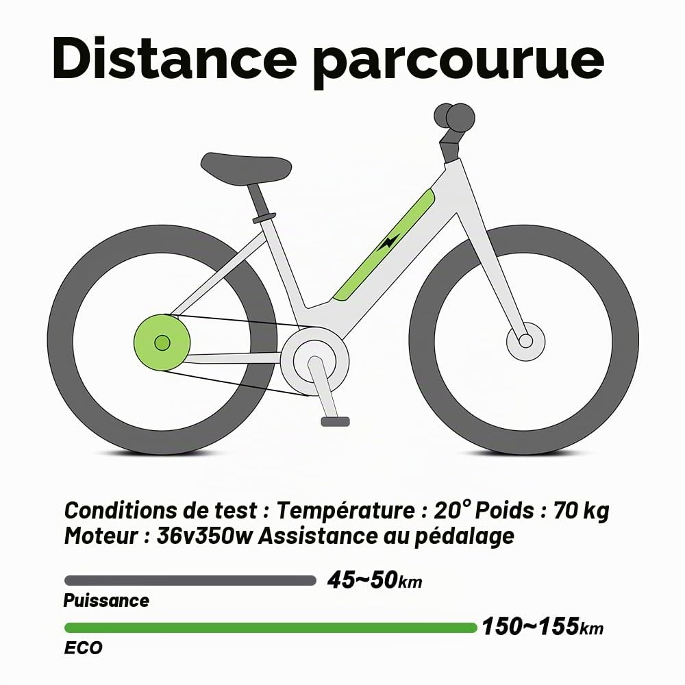 Batterie Li-ion Intube ZZ374 pour vélo électrique 36 V 12,8 Ah Convient pour Telefunken, Zündapp Z810 REENTION EEL-MINI 40