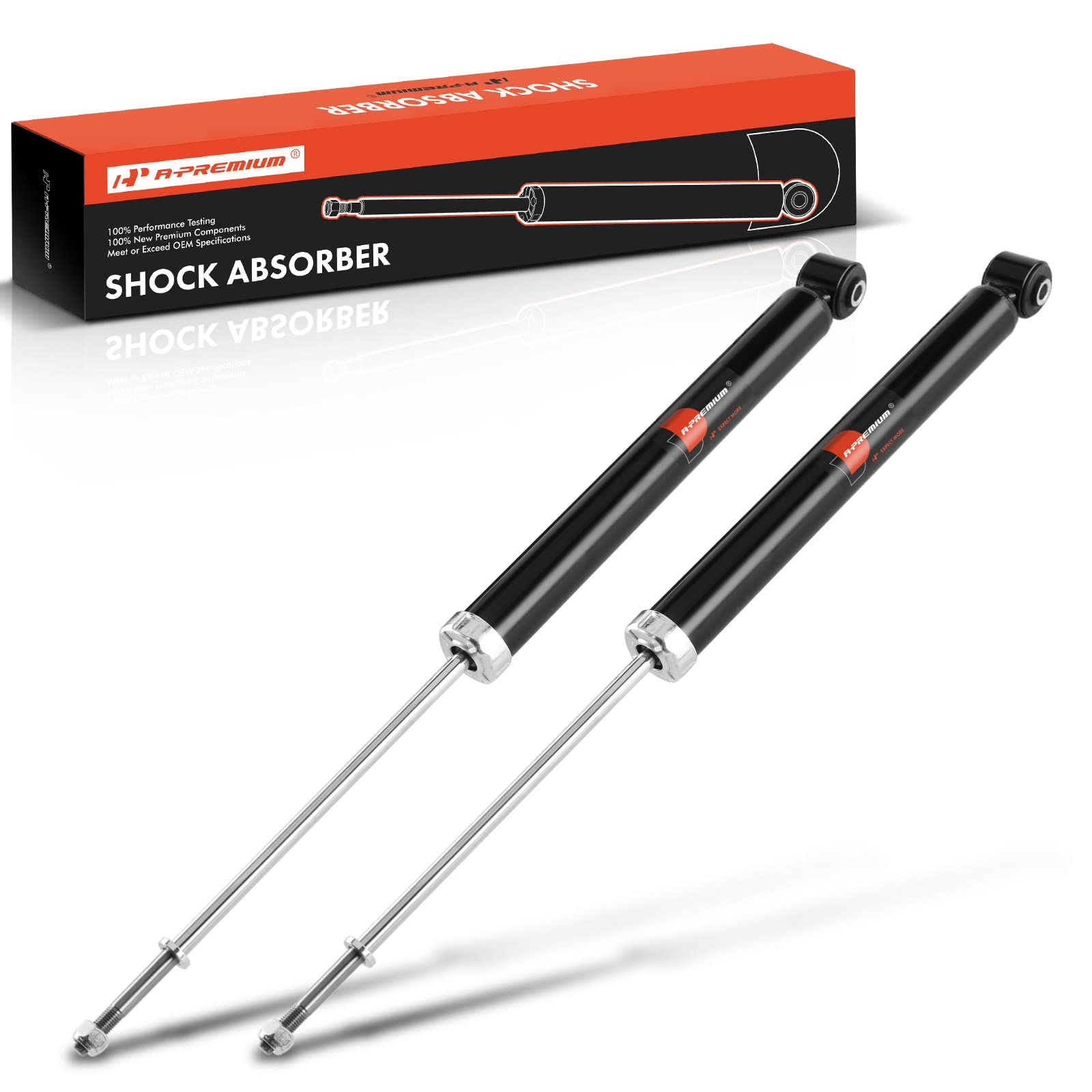 A-Premium Rear Pair [2] Shock Absorber Compatible with Toyota Yaris 2014 2015 2016 2017 2018, Driver and Passenger Side