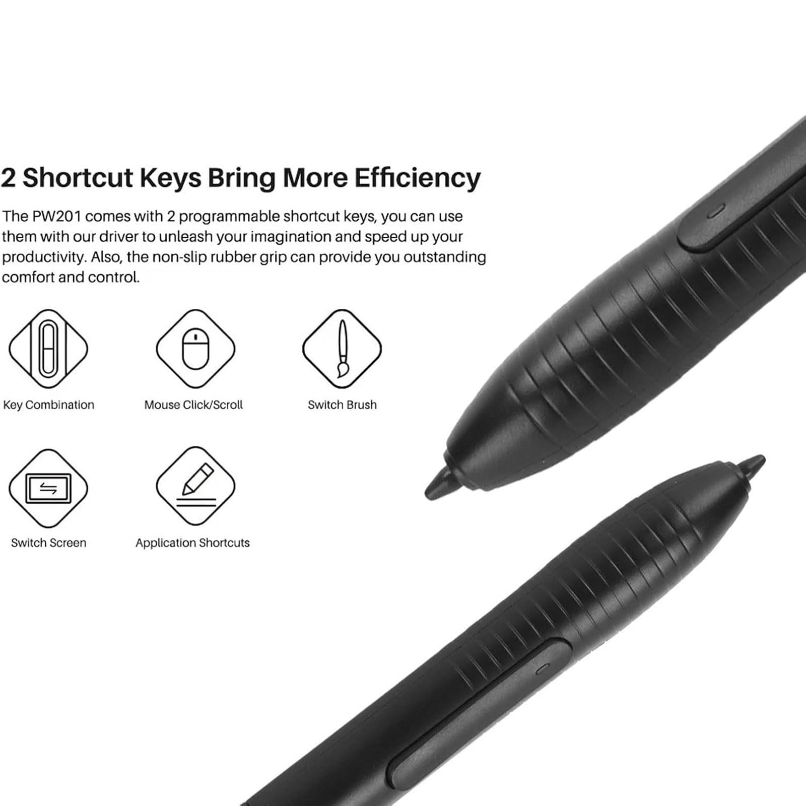 1. Ergonomischer Stift Für PW201/H430P/H640P/H1060P Tablets. Hohe Empfindlichkeit Und Reibungsloses Zeichnen. Kompatibler Stift