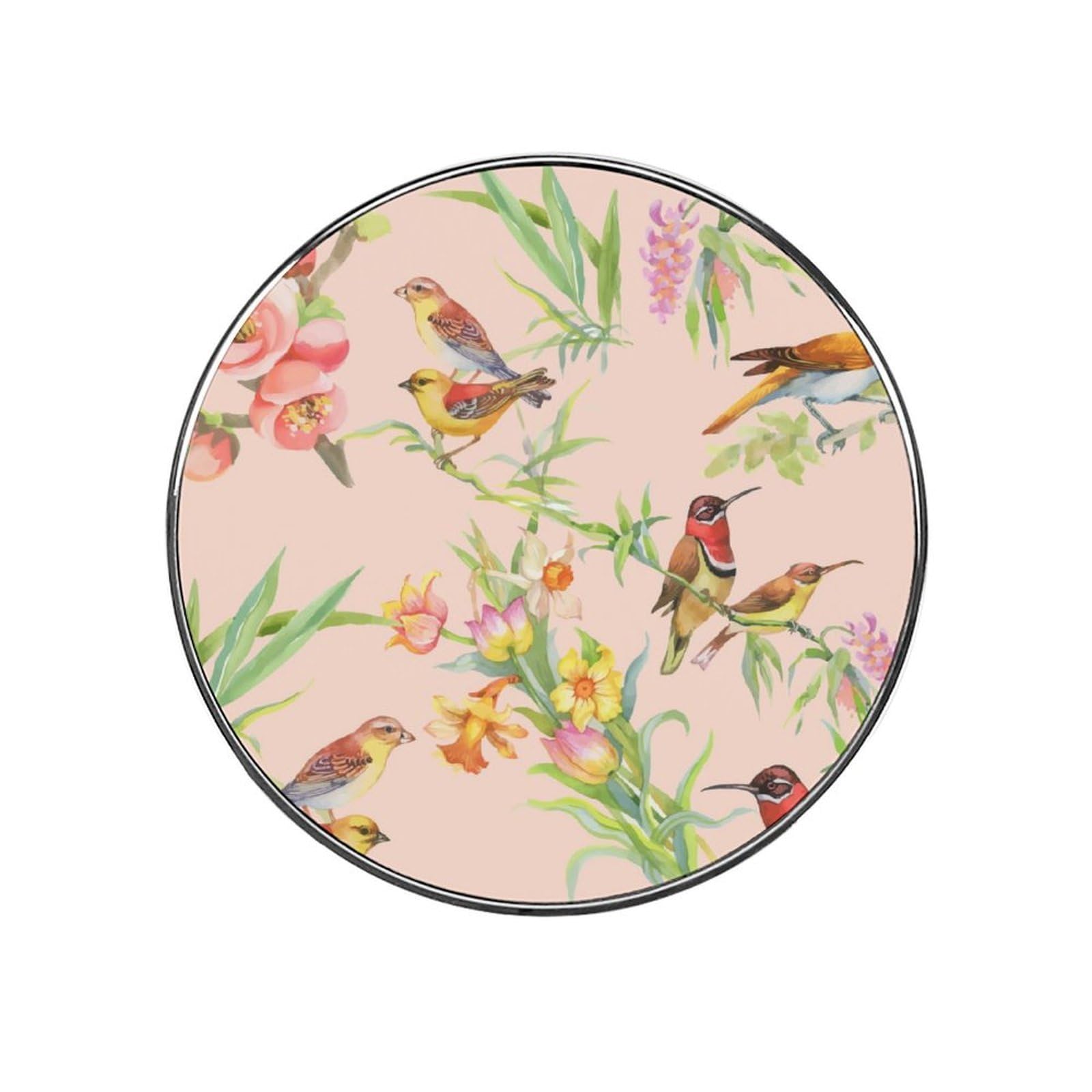 Birds And Flowers Alloy Fridge Magnet For Office Cabinet Refrigerator Whiteboard Photo