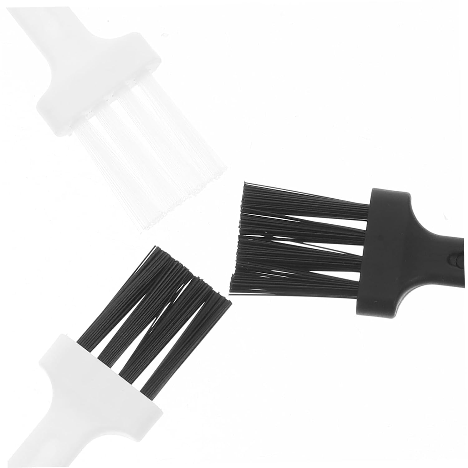 60pcs Anti-static Cleaning Brush for Keyboards Laptops and Electronics for Dust Removal Gap Cleaning and Static Electricity Control Versatile Plastic Brushes Black White and