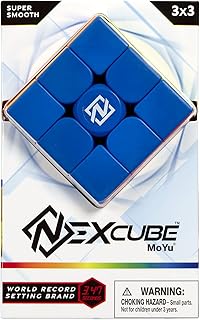 Goliath NEXcube 3x3 Classic - Stickerless Speed Cube - Super Smooth Technology Unlocks Super Speed to Break Records! - Multicolor