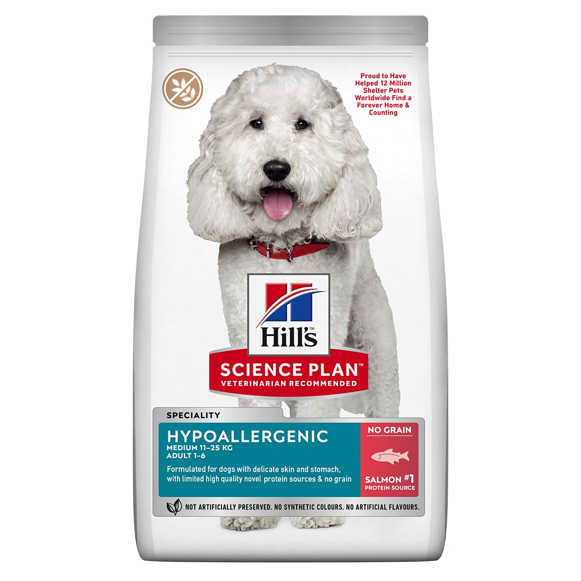 Hill’s Science Plan Hypoallergenic with Salmon Medium Breed Adult Dry Dog Food - 12KG