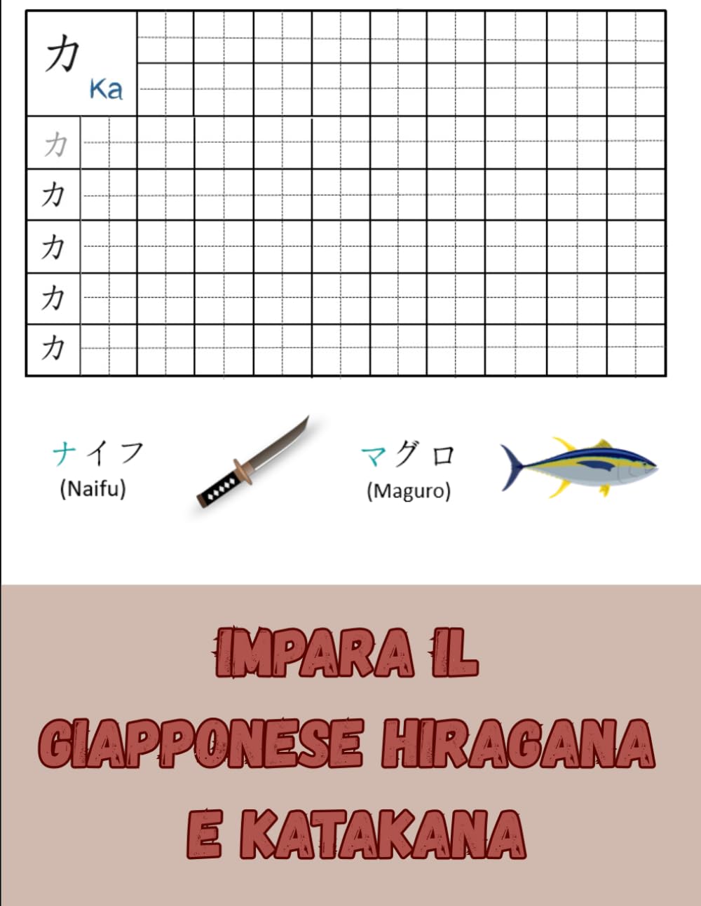 Impara Il Giapponese Hiragana e Katakana: Scrittura di Kana con 200 pagine Esercitazione di scrittura Genkouyoushi e tracing Book per bambini e ... le tue abilità calligrafiche e impara i kana.
