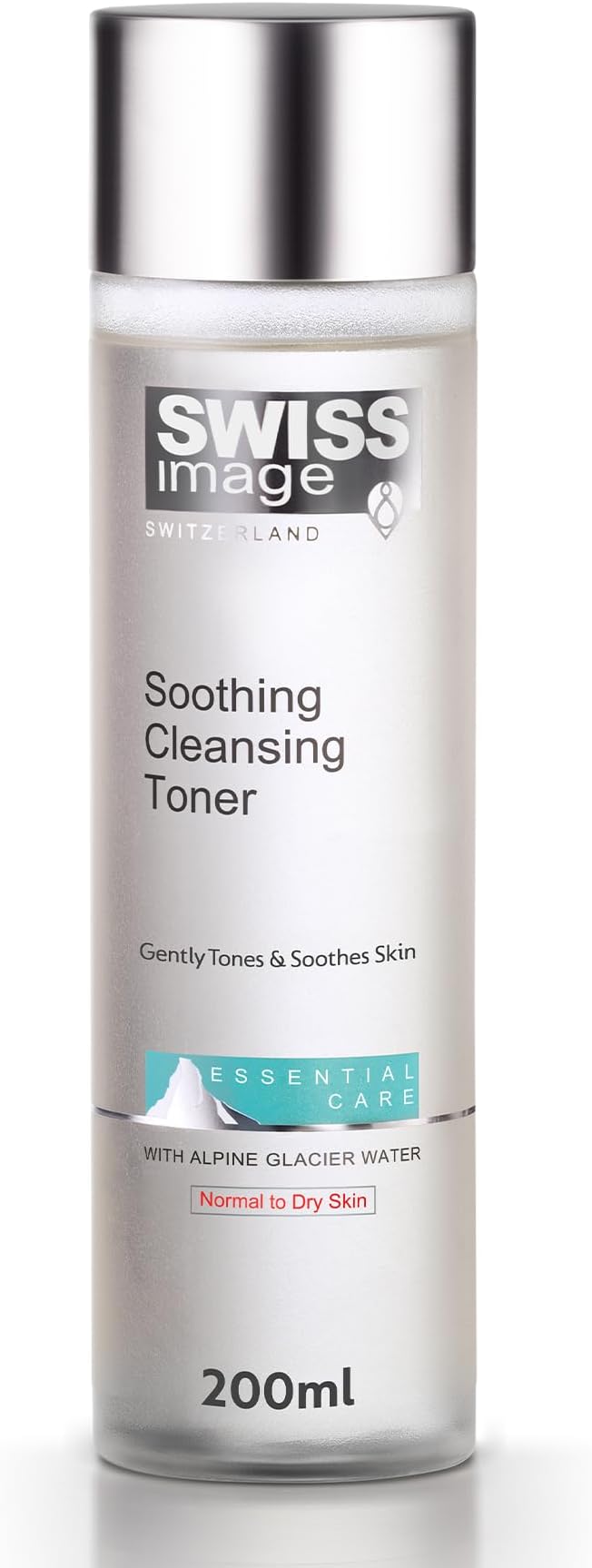 Swiss Image Essential Care Soothing Cleansing Toner, 200 Ml, Hydrates, Removes Make Up & Soothes Skin Enriched With Alpine Glacier Water For Normal To Dry Skin White