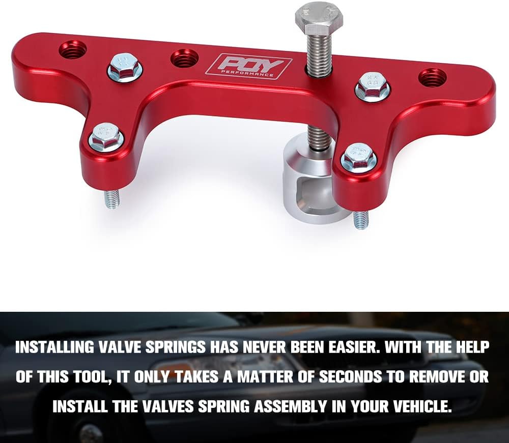 Engine Valve Spring Compressor Tool Compatible with Ford Mustang GT F150 4.6L 5.4L 2V Romeo Windsor Lincoln Mercury Red