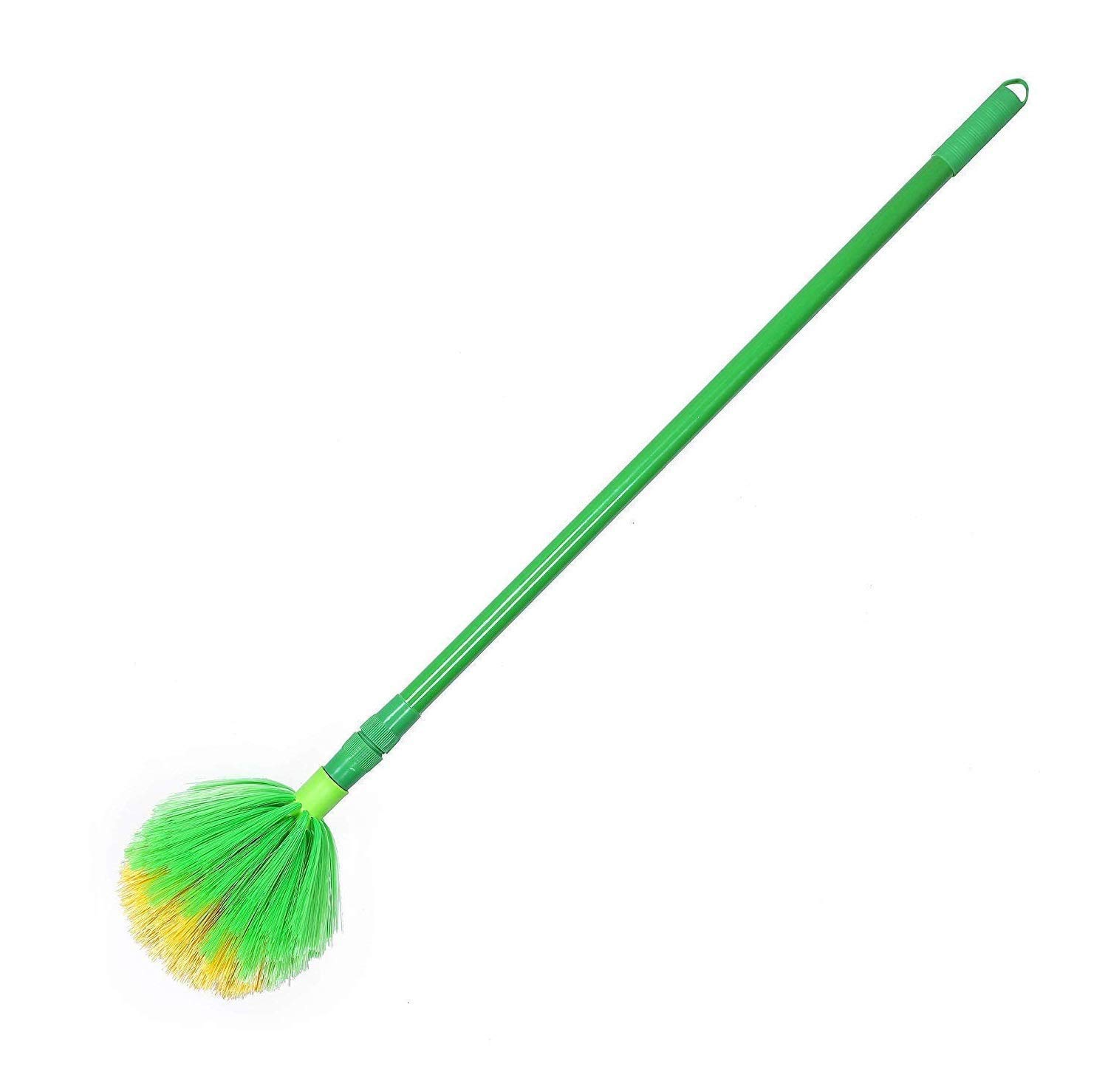 Red Crush Gobhi Jala Broom Stick with Long Stick Handle for Ceiling Cleaning Cobweb Dust Jhadu for Home, Office Cleans Hidden Corners, Piece of 2-picture-30