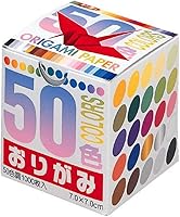 Toyo Origami Paper 1000 Sheets 7cm Squares, 50 Colors for Thousand Paper Cranes - Kids Crafts Age 3+
