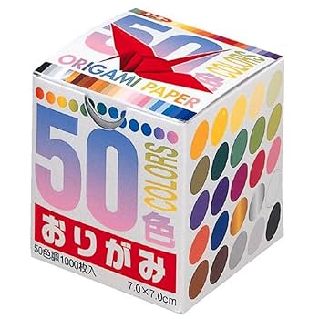Amazon | トーヨー 折り紙 50色おりがみ 7cm角 1000枚入 001024