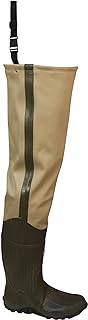 FROGG TOGGS Bull Frogg 3-ply PVC Canvas Waterproof Fishing Bootfoot Hip Wader for Fishing,
