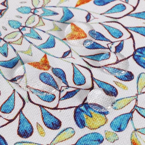 Image of EHouseHome Outdoor and Indoor 70inch Round Tablecloth with Umbrella Hole and Zipper, Waterproof Zippered Patio Table Cloths, Spring /Summer Table Covers for Backyard Circular Table /BBQs /Picnic