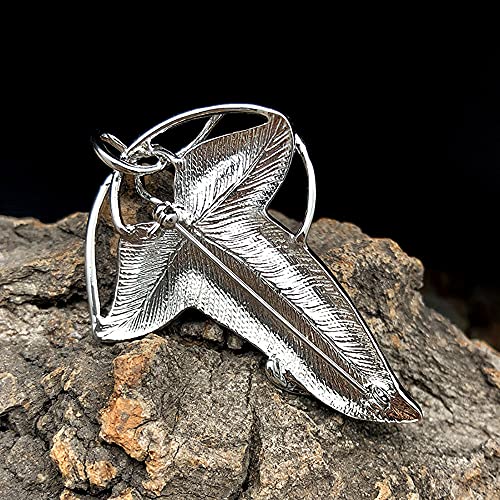 Bahamut Elegant Elven Green Tree Leaf Enamel Pins Brooch for Women Men Suit Pendant Necklace,Cloak Clasp Brooches Cosplay Jewelry3