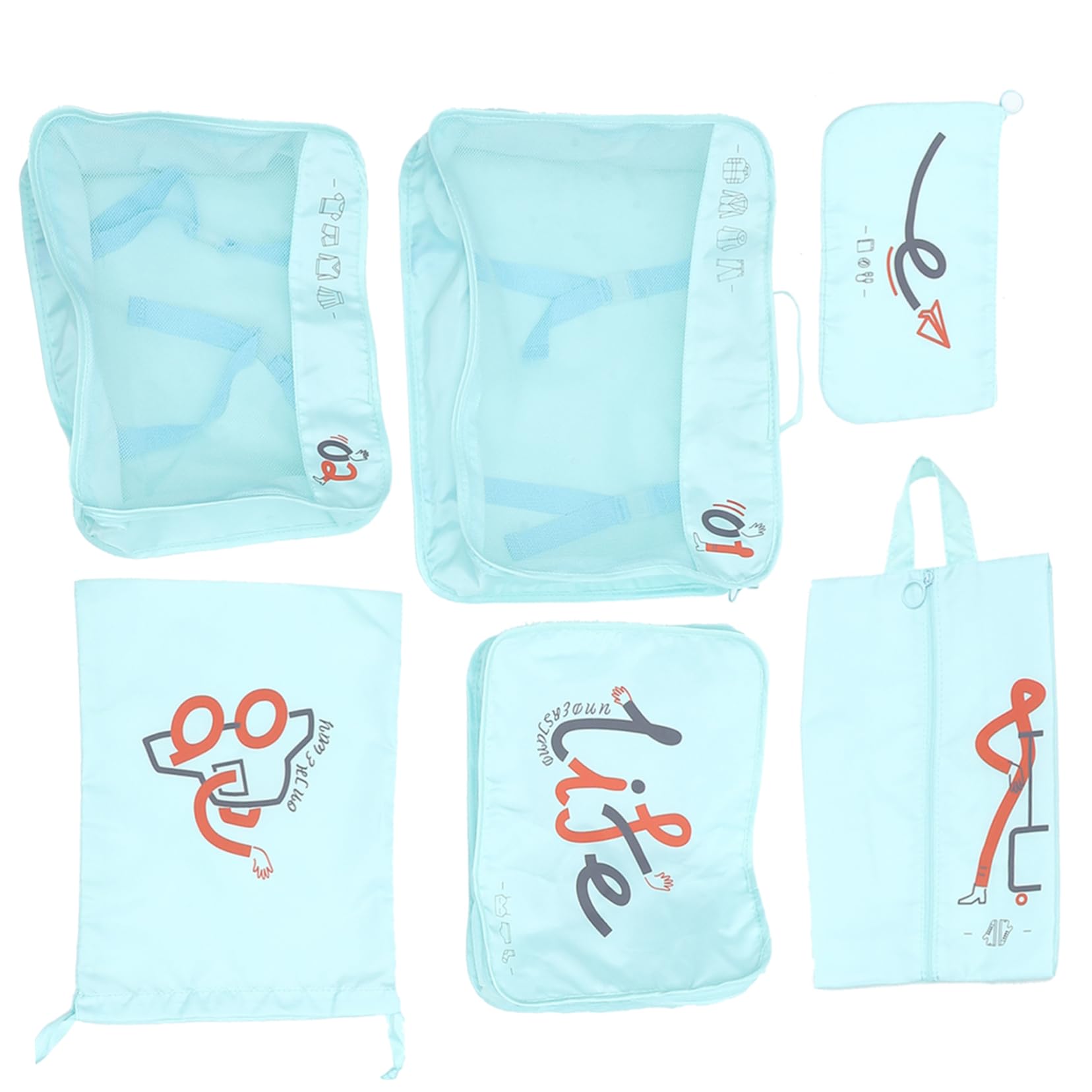 Homoyoyo Organizer Sacchi Valigia Viaggio Borse Contenitori per Bagagli Riporre Vestiti e Scarpe Proteggere Oggetti Personali Viaggio Famiglia Lavoro