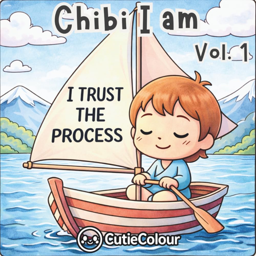 Chibi I am Volume 1: A 25 Image Relaxing Adult and Teen Coloring Journey With Affirmations for Confidence, Calm & Self-Love