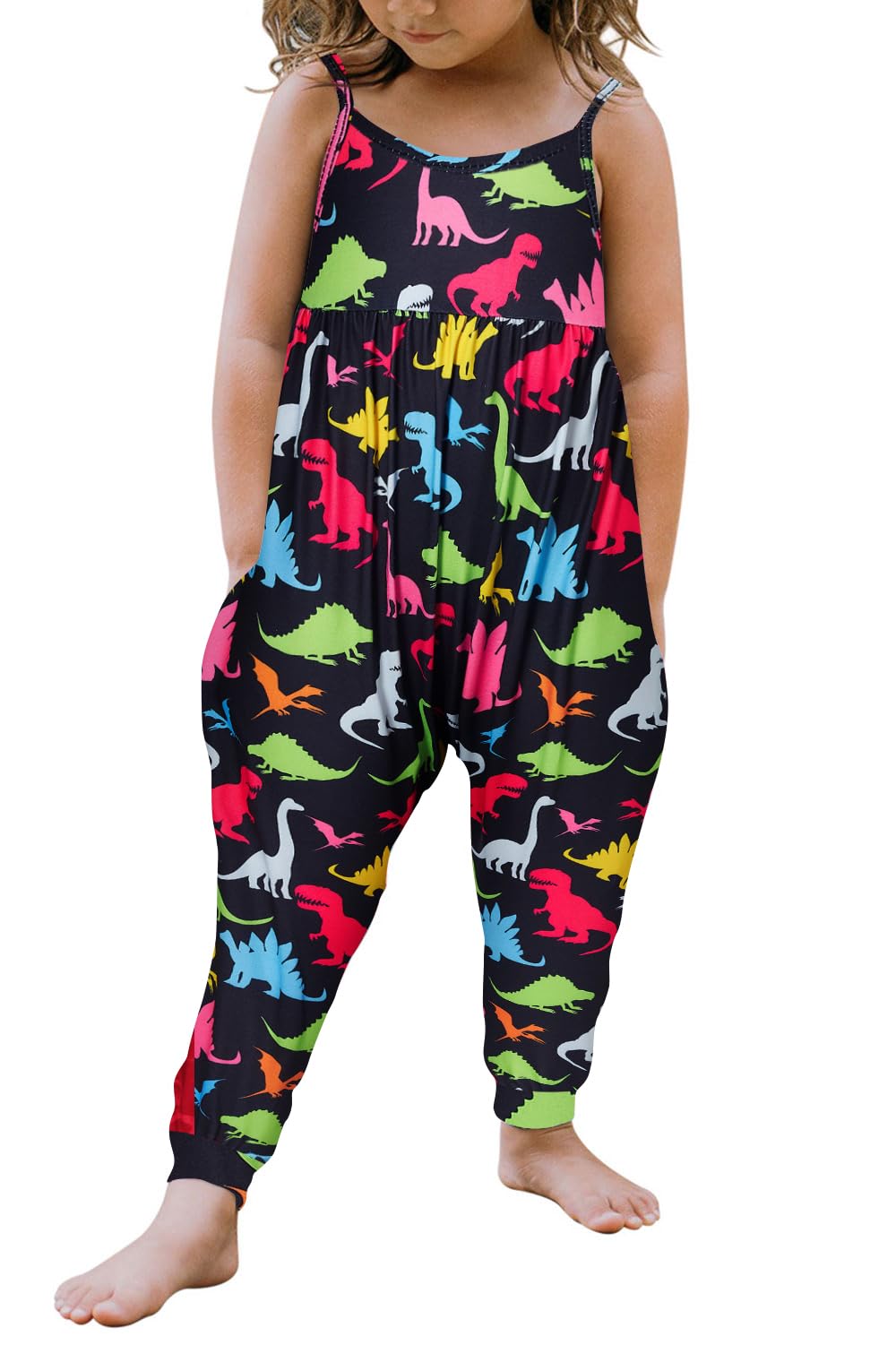 Yousie Toddler Girls Kids Rompers Jumpsuit Summer Spring Outfits 1-8 Years