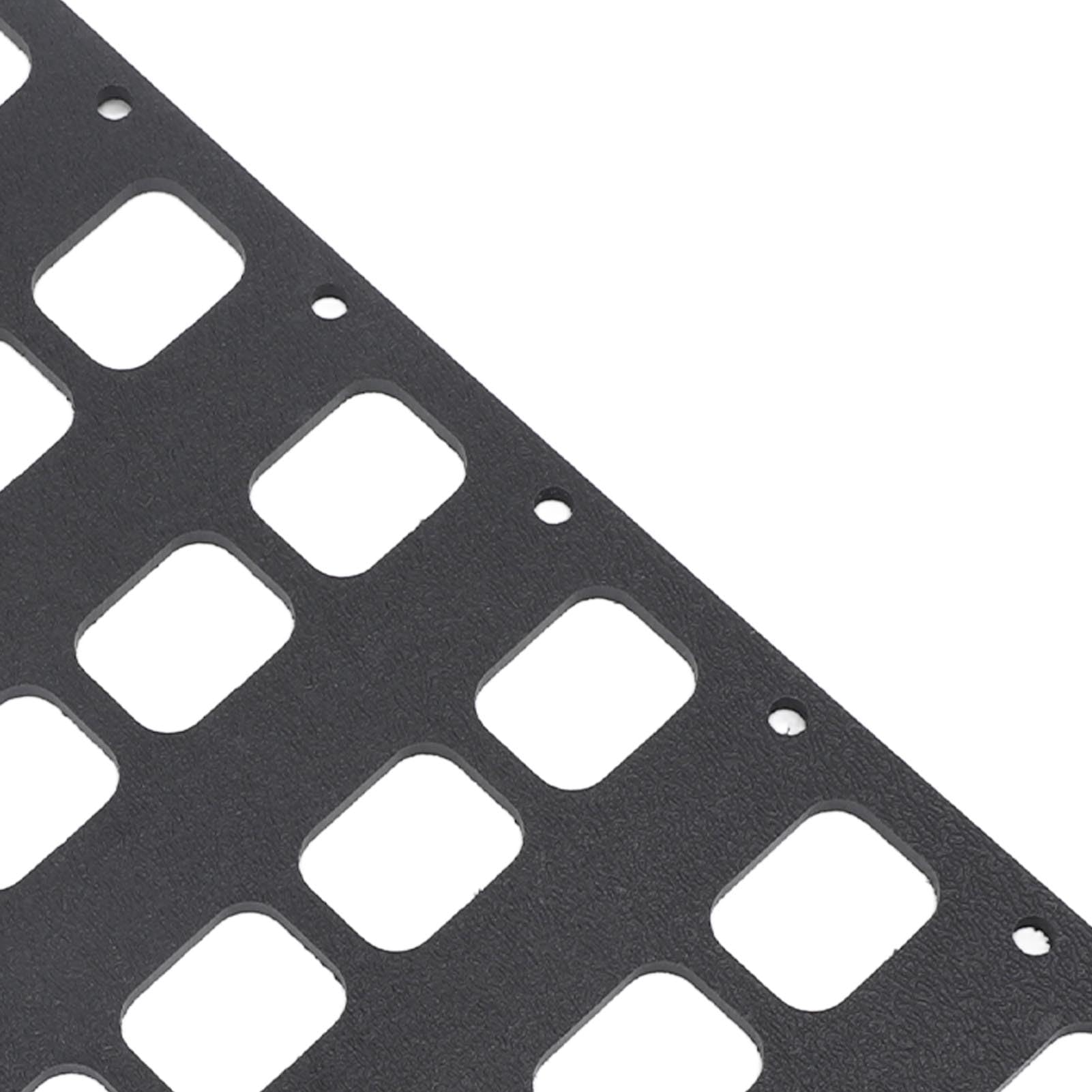 Panel Molle Negro con Asa PP Diseño de Agujeros Fijos Panel Organizador Molle para Mochila Caja de Pared