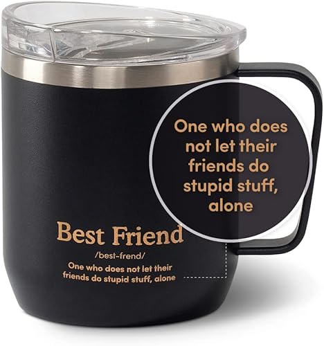 VAHDAM, BestFriend - Taza de té y café reutilizable de acero inoxidable 188, con aislamiento al vacío, para llevar bebidas calientes y frías,