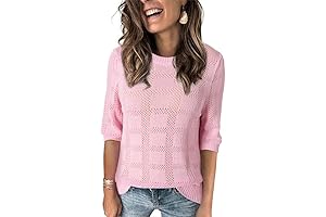 Modern Chic Women's Casual 3/4 Sleeve Loose Tunic Tops