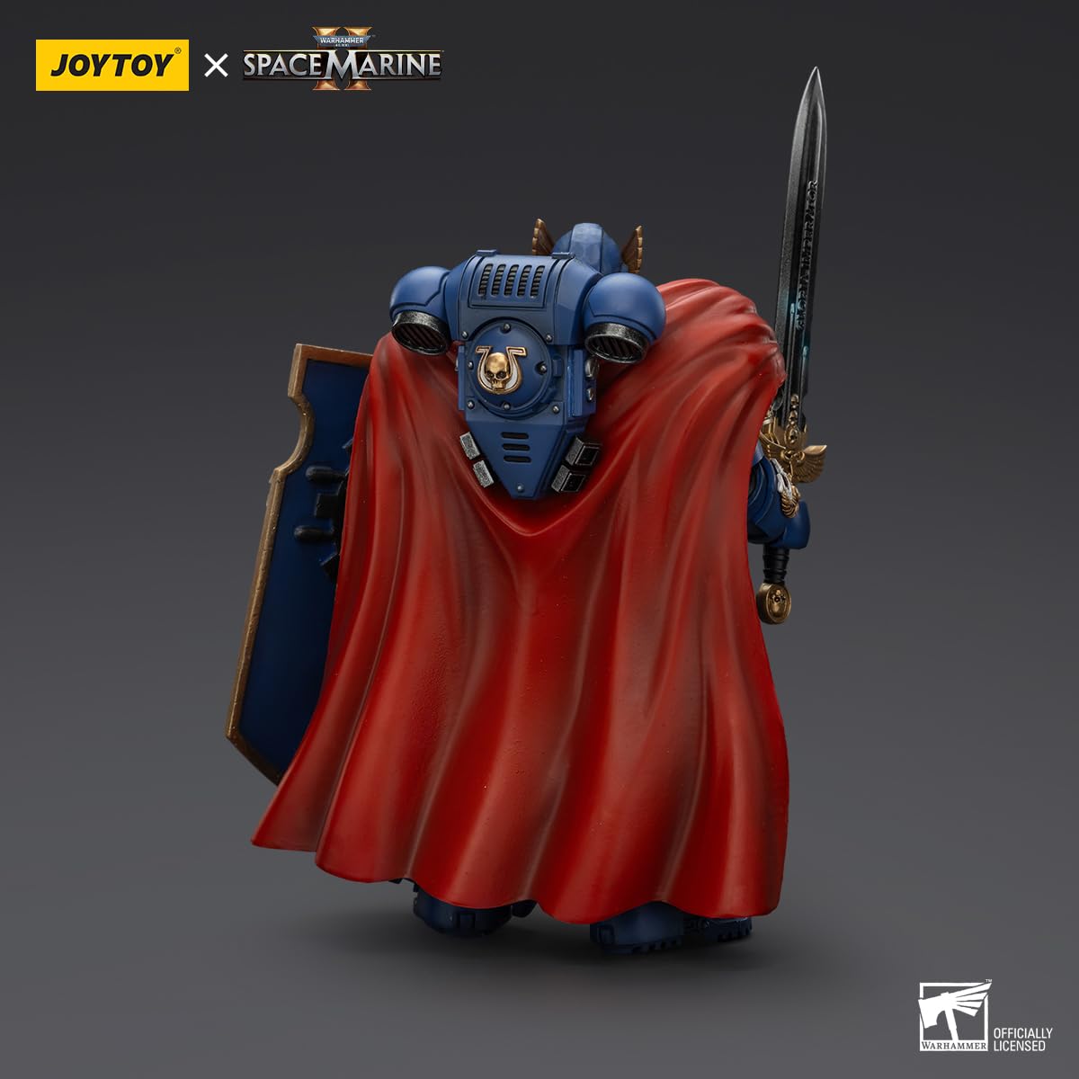 TOYVERSE JOYTOY 1/18 Actionfigur Warhammer 40.000, Space Marine 2, Ultramarines Victrix Honour Guard mit Storm Shield und Power Sword, bewegliche Gelenke, Charaktermodell, ab 15 Jahren