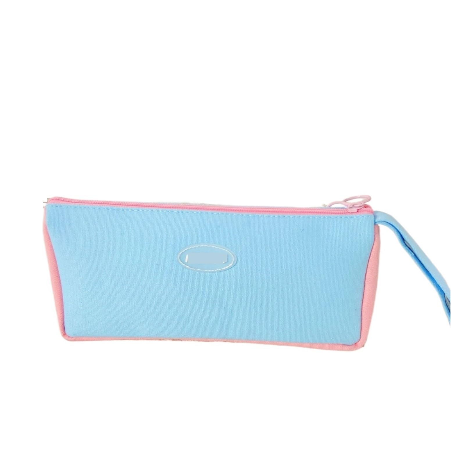 ARUNASC pencil cases Portable Pencil Bag Cute Spacious Zipper Pencil Pouch Stationery Organizer for School Office Daily Use small(Blu)