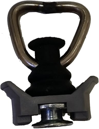 Miniatura 3 de Bonberland Montaje de un solo perno prisionero con anillo de acero inoxidable en forma de D para pista Lpista de aerolínea-10 paquetes