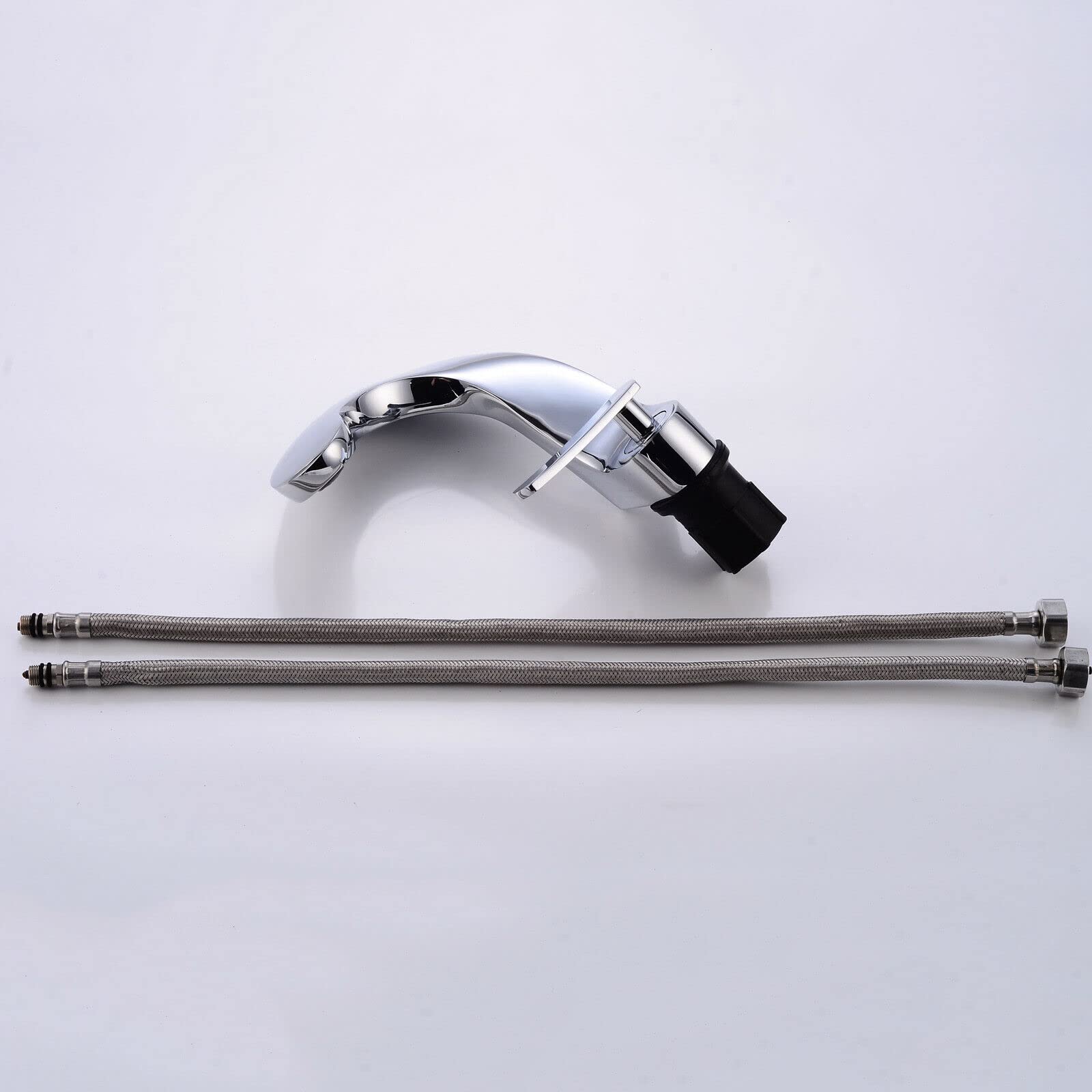 Robinet de lavabo cascade en laiton élégant pour salle de bain, mitigeur robinetterie