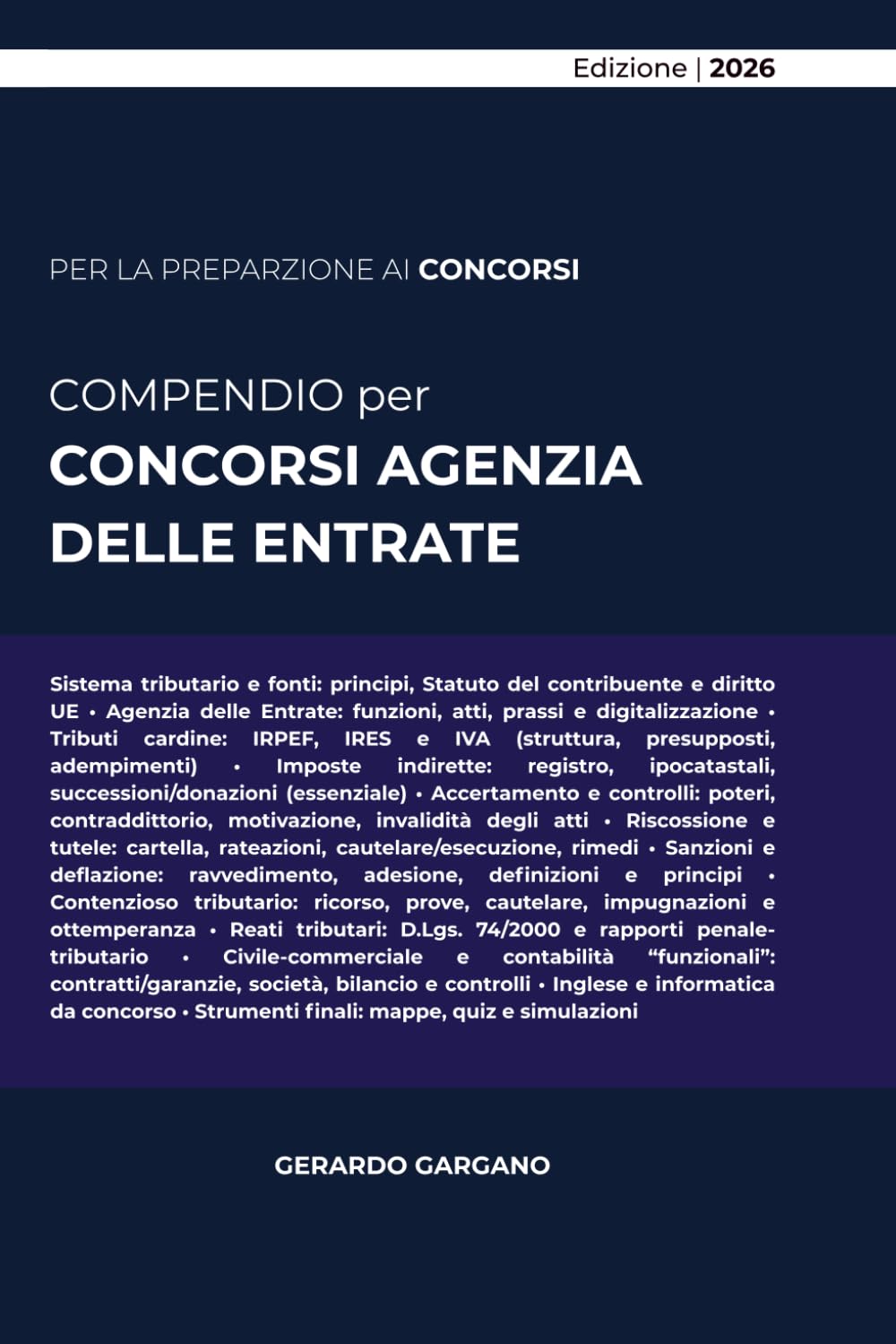 COMPENDIO PER CONCORSI AGENZIA DELLE ENTRATE