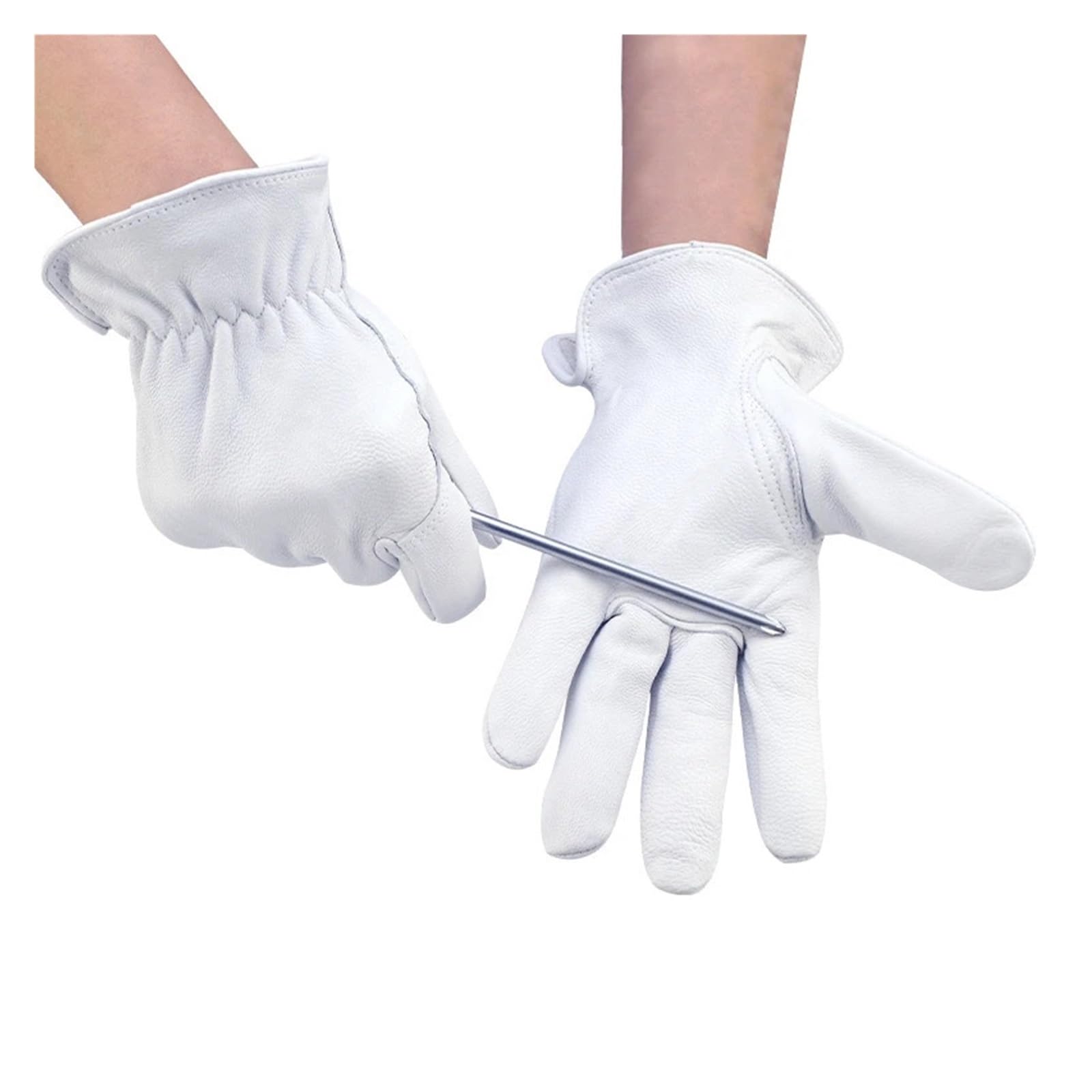 Générique Gants de Travail, Compatible avec XYEHS, Paire en Cuir chèvre